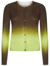 Dip Dye Cashmere Two-Tone Cardigan Brown Dawn - TORY BURCH - BALAAN 1