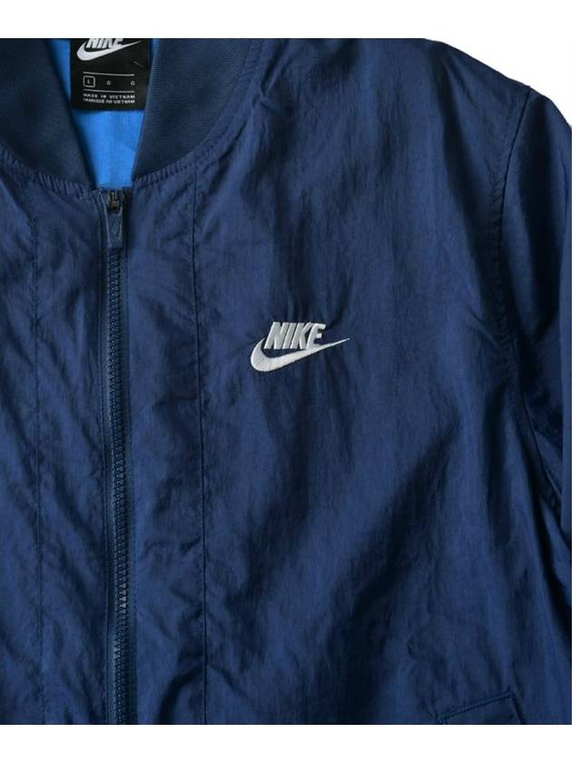 NIKE Men s Woven Player Bomber Jacket Navy Up to 80 Off at BALAAN