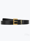 Cassandre Thin Belt Black - SAINT LAURENT - BALAAN 2