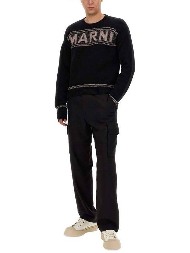 Fisherman Logo Knit Top Black - MARNI - BALAAN 3