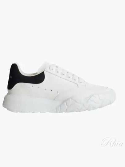 Court Trainers Suede Tab Low Top Sneakers White - ALEXANDER MCQUEEN - BALAAN 2