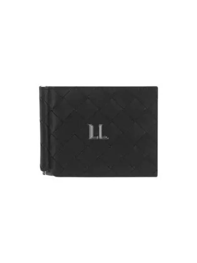 Intrecciato Money Clip Card Wallet Black - BOTTEGA VENETA - BALAAN 2