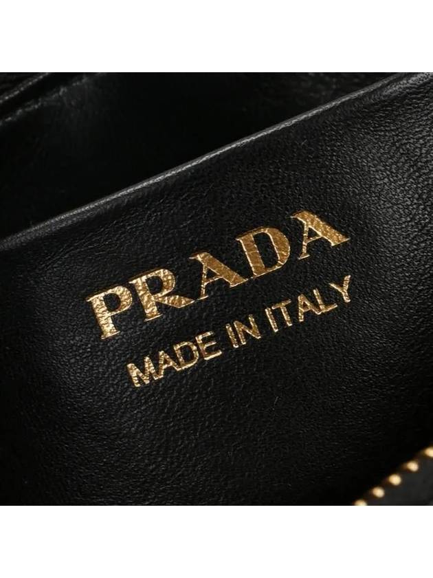 Arque Re-Nylon Leather Shoulder Bag Black - PRADA - BALAAN 8