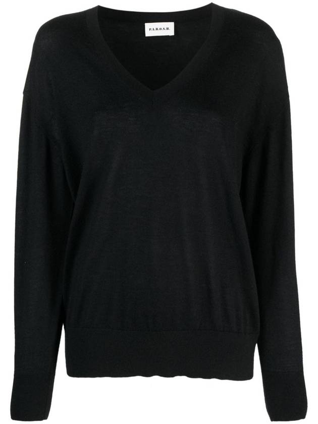 P.A.R.O.S.H. Cashmere V-Neck Sweater - P.A.R.O.S.H. - BALAAN 1