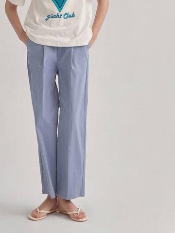 Tom straight fit banding pants wide slacks_sky blue - ARIFF - BALAAN 1