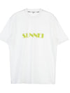 Classic Logo Print Cotton Short Sleeve T-Shirt White - SUNNEI - BALAAN 1