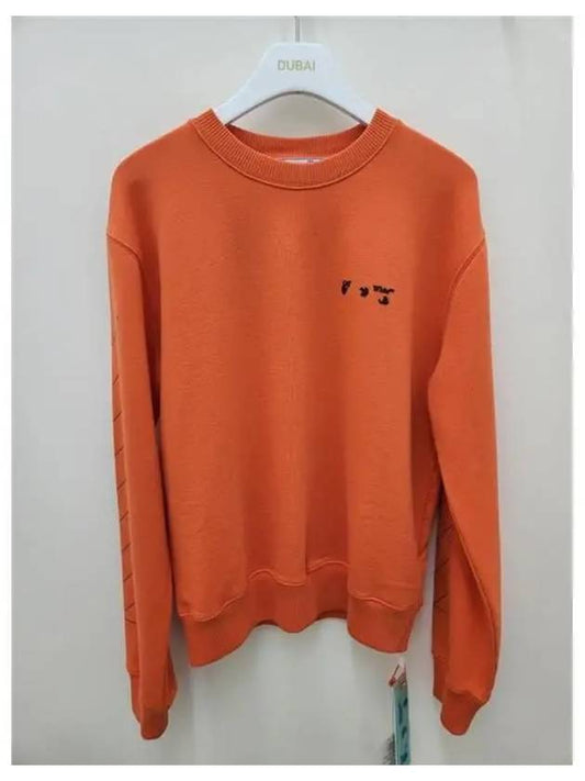 Logo Print Sweatshirt Orange - OFF WHITE - BALAAN.