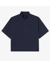 Women s Short Sleeve Anorak Dark Navy - LACOSTE - BALAAN 1