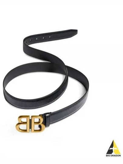 Logo Leather Belt Black - BALENCIAGA - BALAAN 2