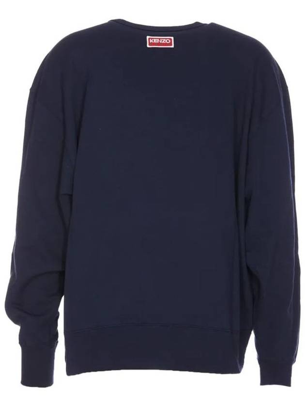 Lucky Tiger Embroidered Oversized Sweatshirt Navy - KENZO - BALAAN 3