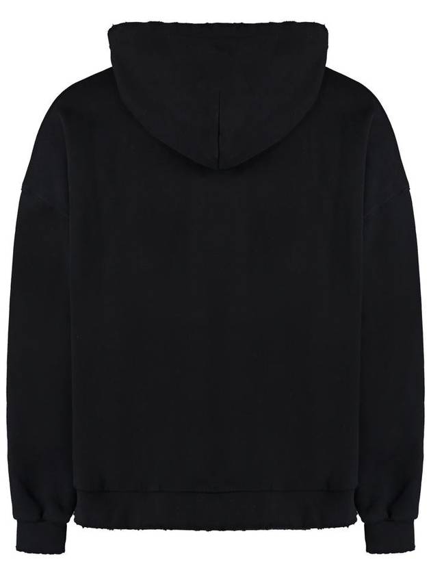 Monogram Popover Hoodie Black PMBB126E23FLE0011003 - PALM ANGELS - BALAAN 3