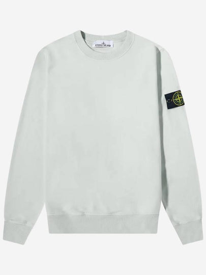 Wappen Patch Crew Neck Sweatshirt Pearly Grey - STONE ISLAND - BALAAN 2