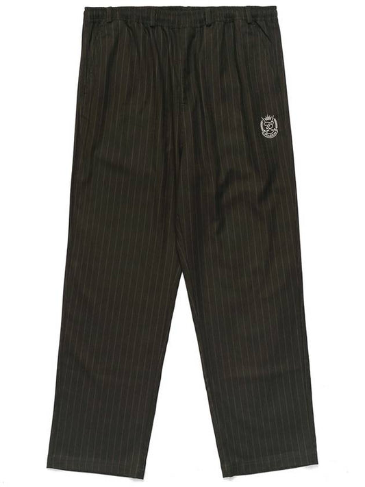 MALBON BUDWEISER PIN STRIPE PANTS GREEN - MALBON GOLF - BALAAN 1