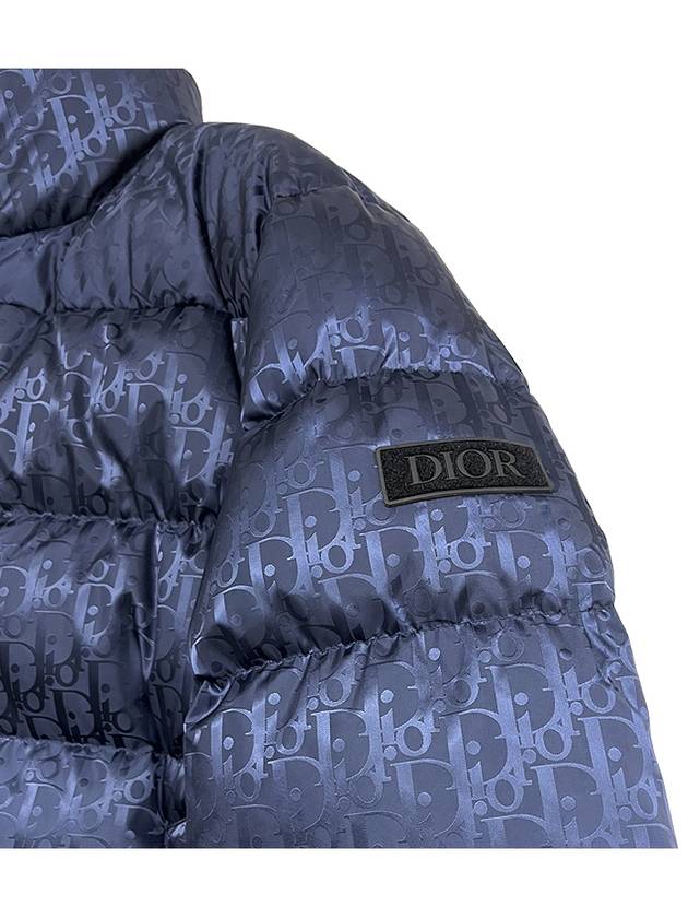 Oblique Jacquard Nylon Down Padded Navy - DIOR - BALAAN 6