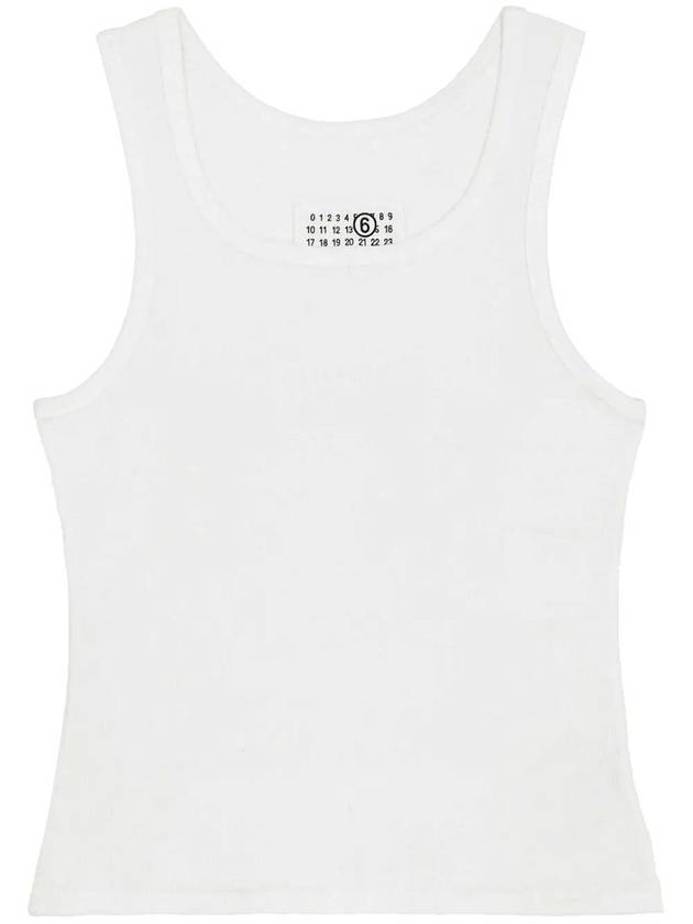 MM6 Ribbed Cotton Tank Top S52NL0067S23965100 B0711013102 - MAISON MARGIELA - BALAAN 2