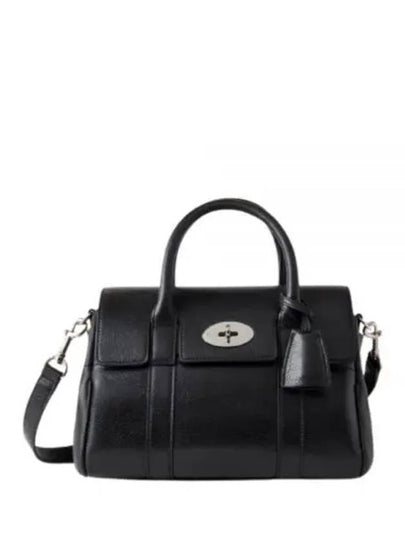 Bayswater Shine Leather Tote Bag Black - MULBERRY - BALAAN 2