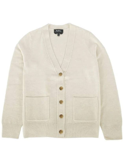 Louisa Wool Cardigan Ecru - A.P.C. - BALAAN 2