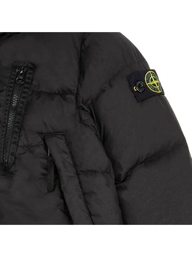 Kids Logo Patch Padding Black - STONE ISLAND - BALAAN 4