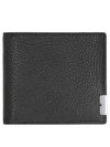 B Cut Leather Half Wallet Black - BURBERRY - BALAAN 2