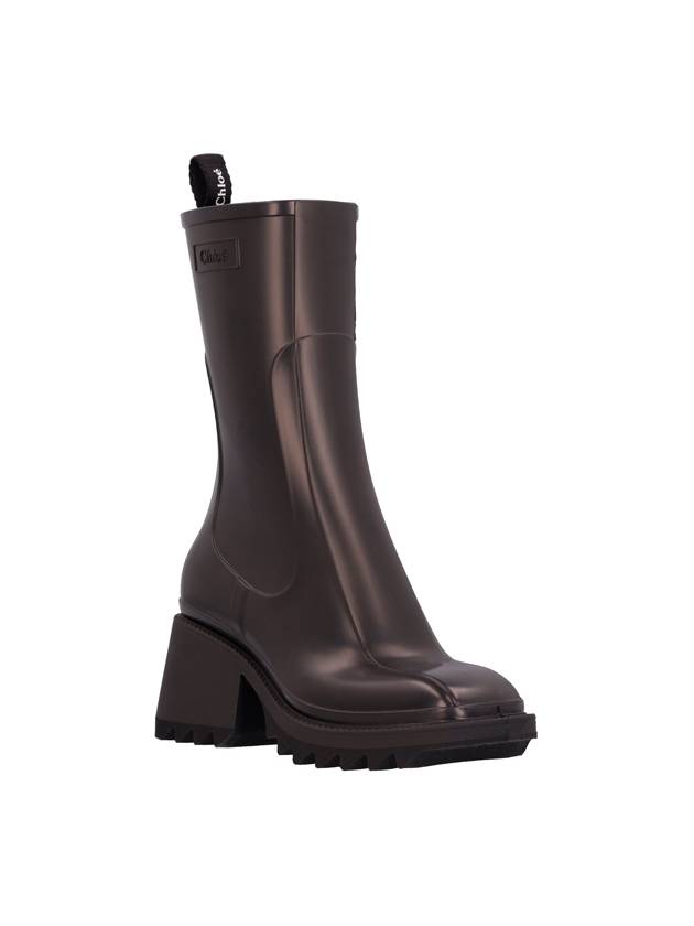 Betty Chunky Sole Rain Boots Black - CHLOE - BALAAN 3