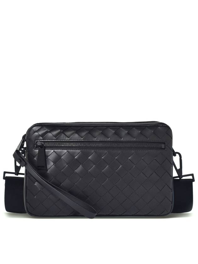 Intracciato Small Cross Bag Black - BOTTEGA VENETA - BALAAN 2