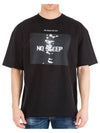 Noslip printed black shortsleeved tshirt NUS19230 009 - IH NOM UH NIT - BALAAN 4