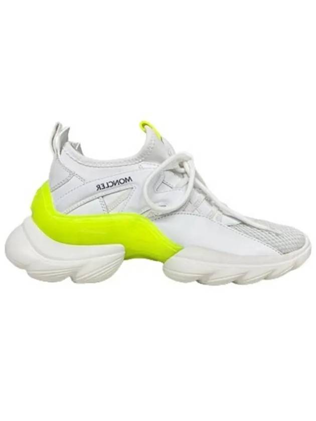 Neon Low Top Sneakers White Yellow - MONCLER - BALAAN 2