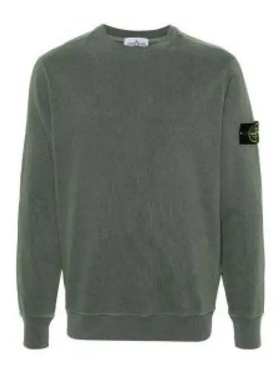 Logo Patch Crew Neck Sweatshirt Musk - STONE ISLAND - BALAAN 2