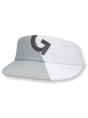 Two-Tone Quarter G Golf Visor White Gray - G/FORE - BALAAN 1