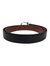 Gancini Reversible Leather Belt Brown - SALVATORE FERRAGAMO - BALAAN 4