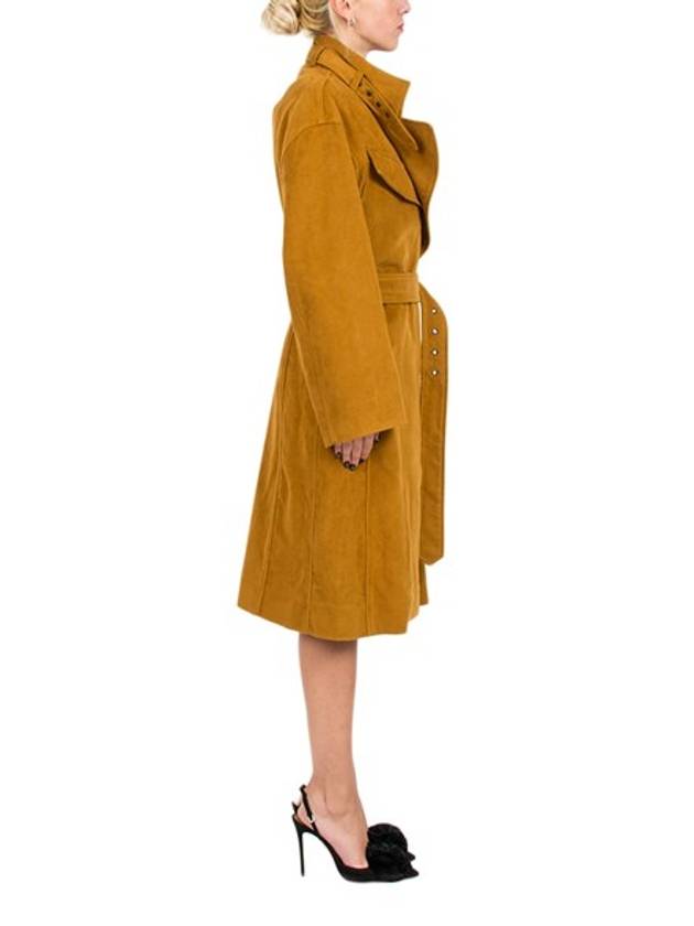 Women's Belt Detail Trench Coat Brown MA0306 - ISABEL MARANT - BALAAN 8