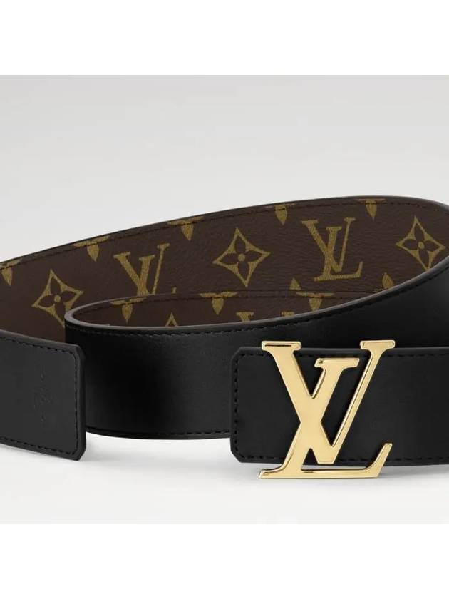 LV Initiales 40Mm Reversible Leather Belt Black - LOUIS VUITTON - BALAAN 3