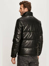 Padded Synthetic Vegan leather Down Jacket - ARMANI EXCHANGE - BALAAN 7