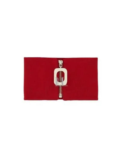 Zip Up Wool Neckband Bright Red - JW ANDERSON - BALAAN 2