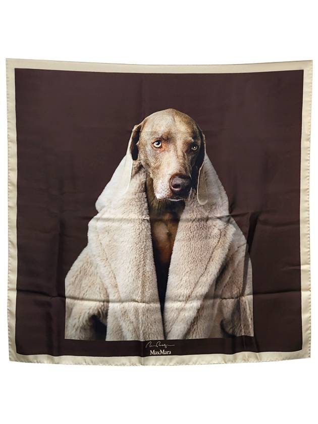 Carreteddydog Silk Muffler Brown - MAX MARA - BALAAN 2