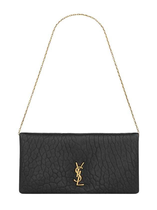 Calypso Mini Lambskin Shoulder Bag Black - SAINT LAURENT - BALAAN 1