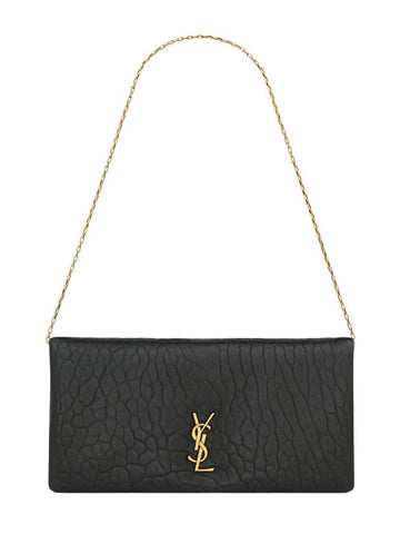 Calypso Mini Lambskin Shoulder Bag Black - SAINT LAURENT - BALAAN 1