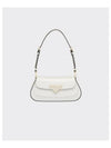 Brushed Leather Shoulder Bag White - PRADA - BALAAN 2