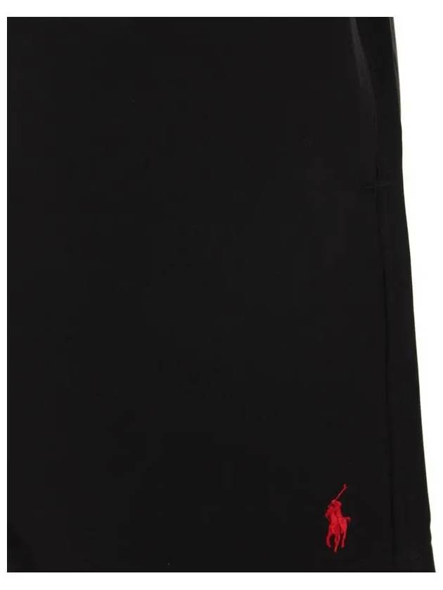 Embroidered Logo Drawstring Swim Shorts Black - POLO RALPH LAUREN - BALAAN 5