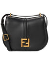 C'Mon Medium Leather Shoulder Bag Black - FENDI - BALAAN 2