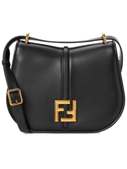 C'Mon Medium Leather Shoulder Bag Black - FENDI - BALAAN 2