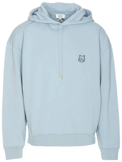 Bold Fox Head Patch Oversize Hoodie Blue - MAISON KITSUNE - BALAAN 2