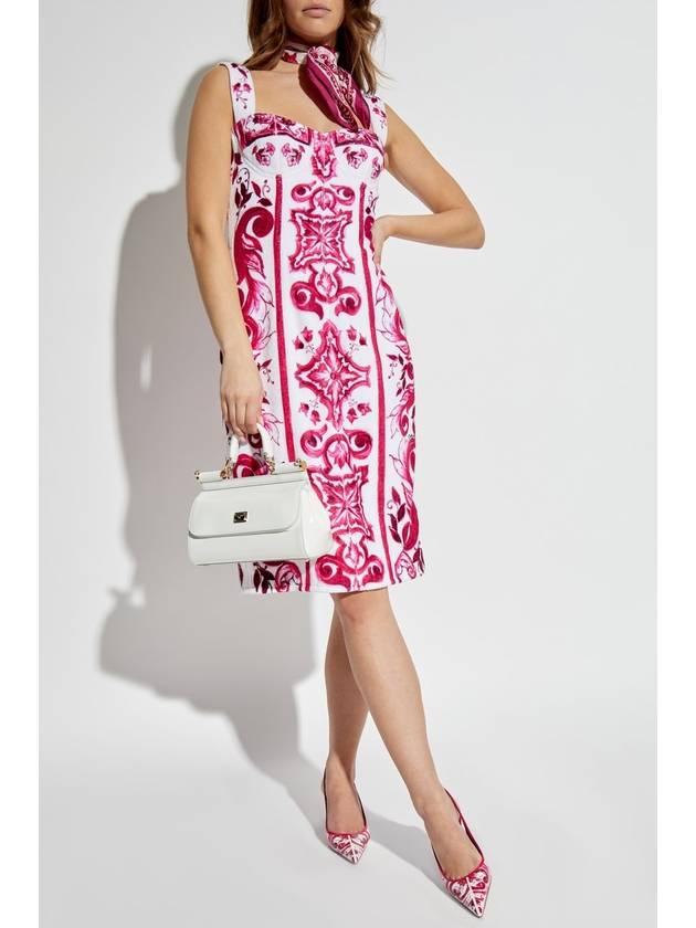 graphic print sleeveless dress F6CNRTGDBSW - DOLCE&GABBANA - BALAAN 3