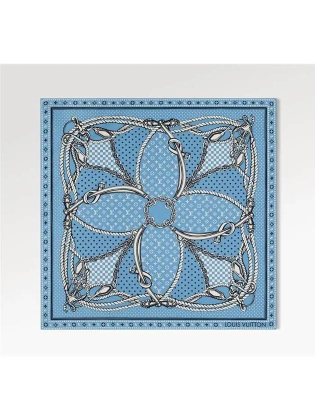 Sailor Bandana Square 70 Scarf Light Blue - LOUIS VUITTON - BALAAN 2