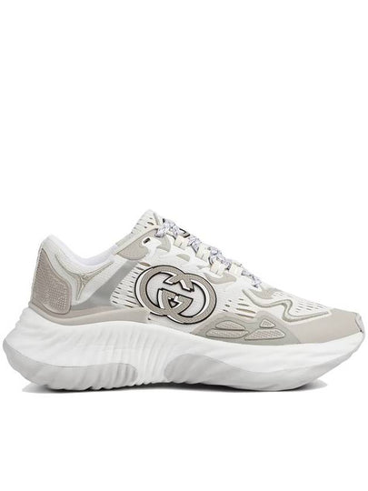 Interlocking G Ripple Low Top Sneakers White Grey - GUCCI - BALAAN 2