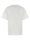 Embroidered Cotton Short Sleeve T-Shirt Off White - GUCCI - BALAAN 3