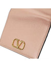 V Logo Signature Flap Compact Half Wallet Rose Canel - VALENTINO - BALAAN 6