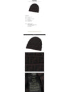 FF jacquard pattern beanie black brown - FENDI - BALAAN.