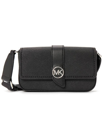 Greenwich Extra Small Saffiano Leather Sling Cross Bag Black - MICHAEL KORS - BALAAN 2