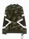 geometric camo pattern knit top khaki - NEIL BARRETT - BALAAN 2